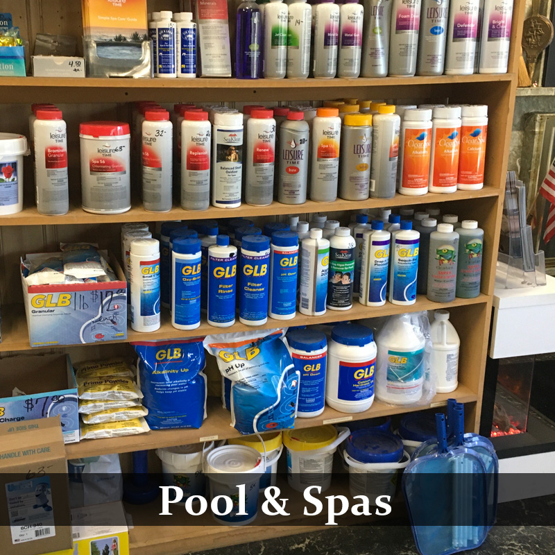 Pool and Spa supplies at Albany Stoves Inc