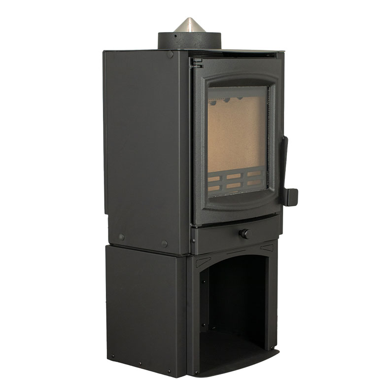 Side View of the Breckwell SW500 woodstove