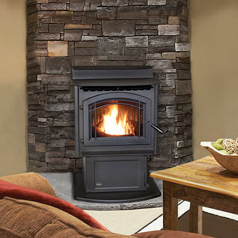 large hopper capacity with this enviro pellet stove