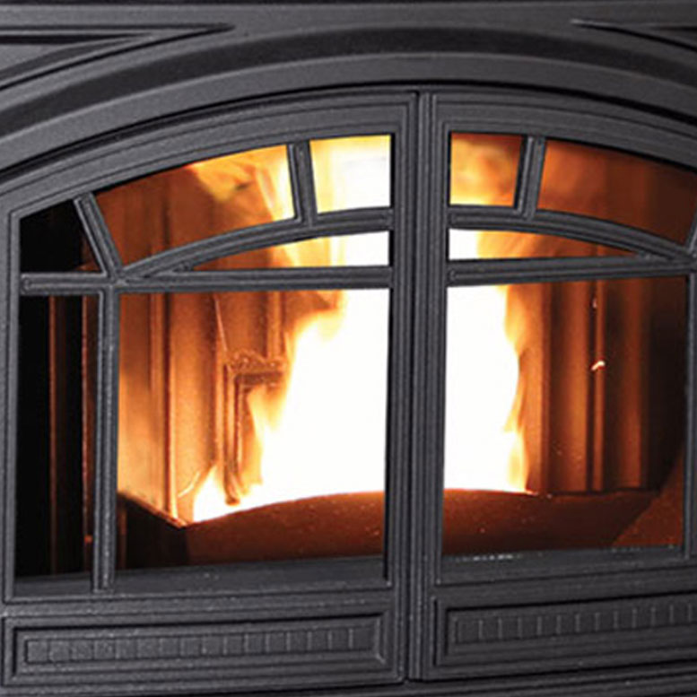 Wonderful fire in this pellet stove insert and has log options too
