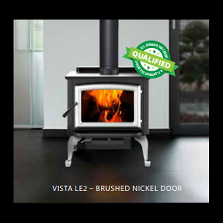 Pacific energy Vista LE 2 woodstove with beautiful legs