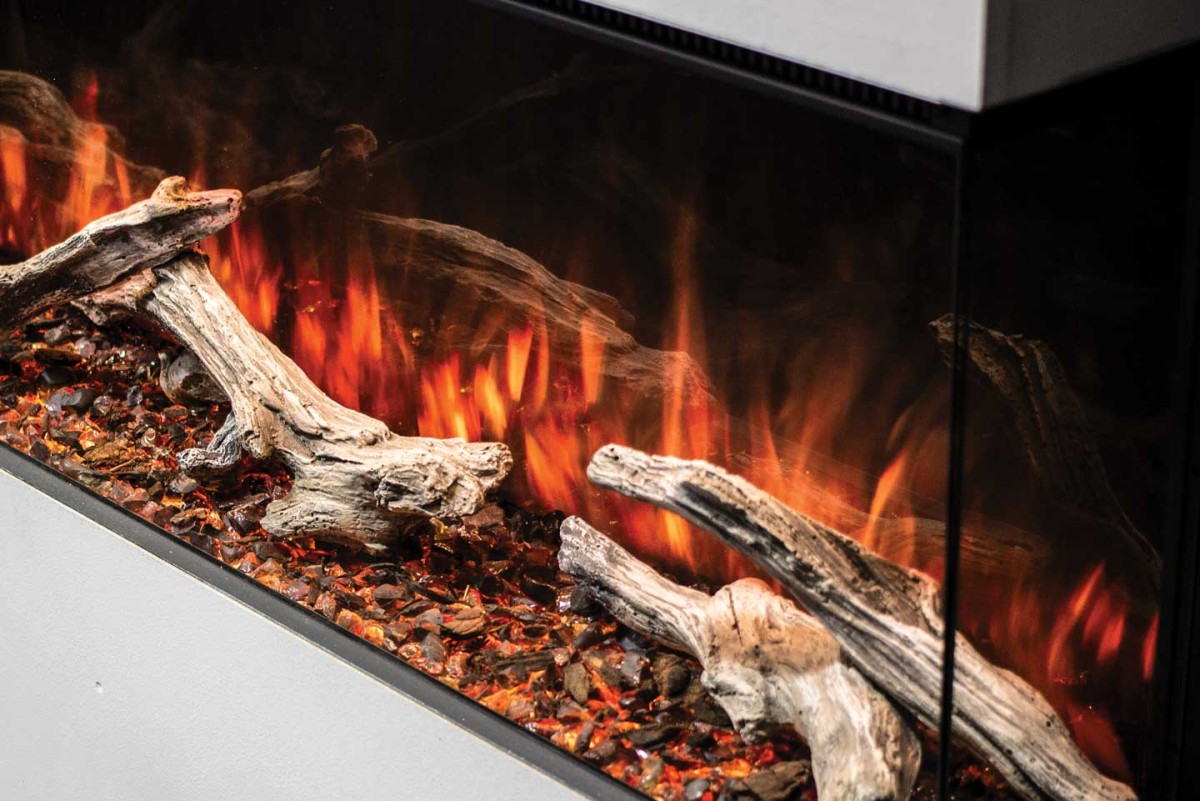 Uptown driftwood log set for Electric fireplace UE44