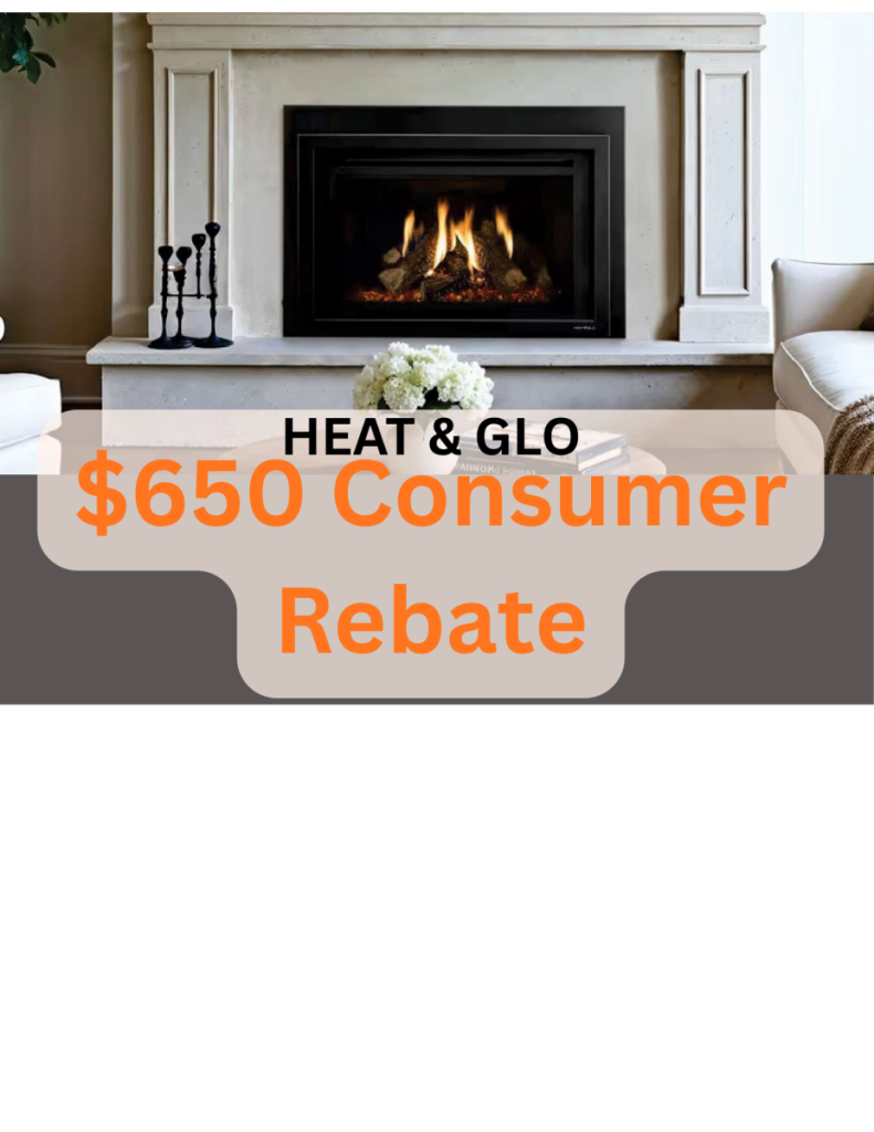 Heat and Glo Consumer Rebate Homepage ad.